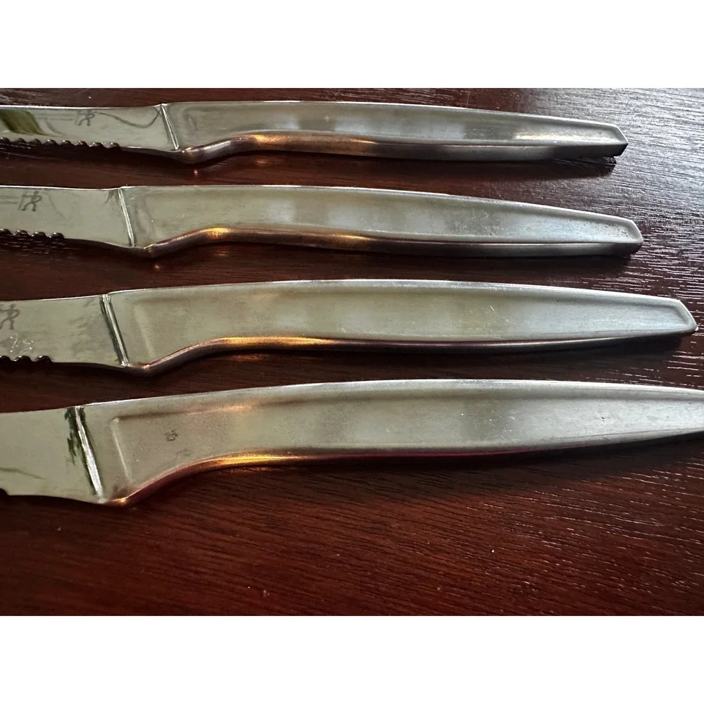 J.A. Henckels International 4pc Steak Knife Set 35199-100mm Stainless Serrated